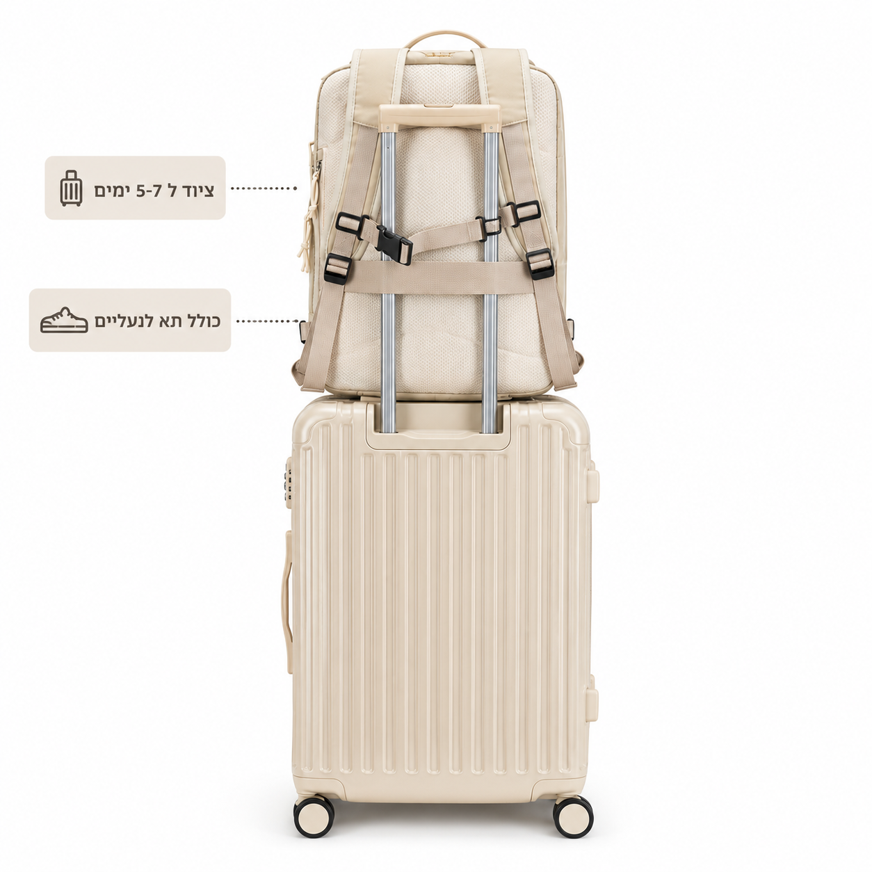 תיק הטיסות A- לא משלמים יותר על מזוודה