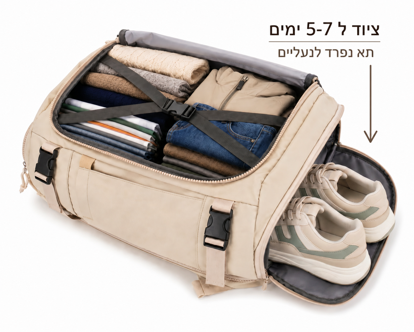 תיק הטיסות A- לא משלמים יותר על מזוודה