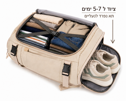 תיק הטיסות A- לא משלמים יותר על מזוודה